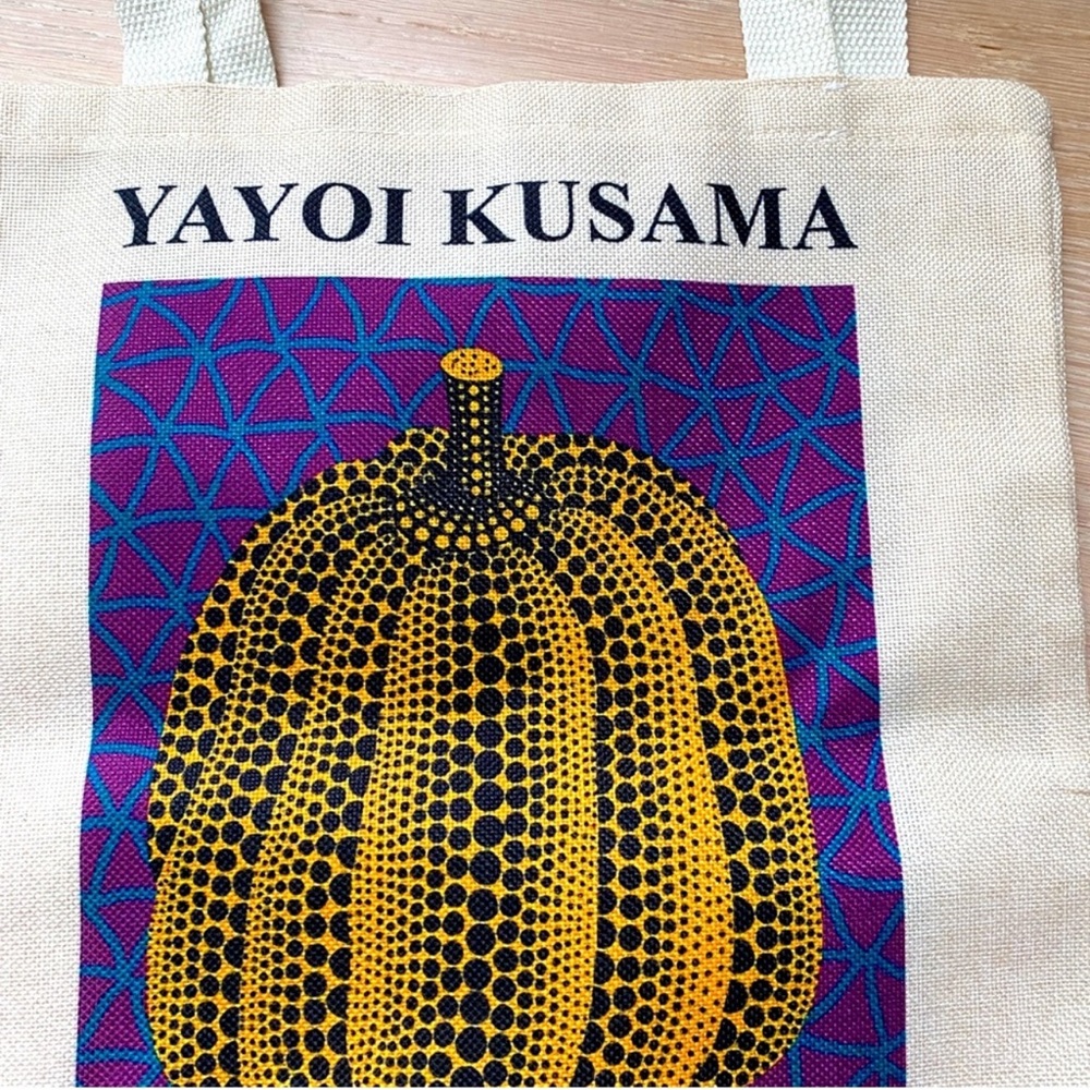 YAYOI KUSAMA Pumpkin Canvas Tote